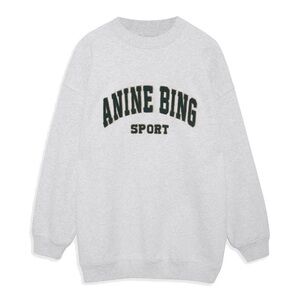 Anine Bing Tyler Sweatshirt in Heather Grey